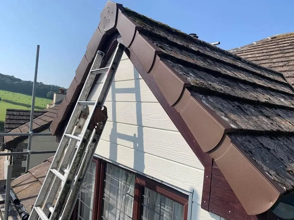 New fascias, bargeboards and guttering in Okehampton