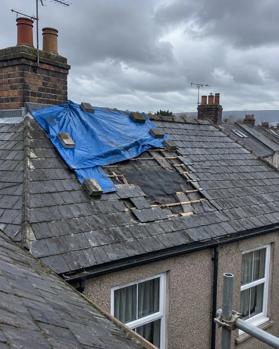 Storm damage and insurance work in Okehampton